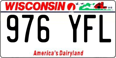 WI license plate 976YFL