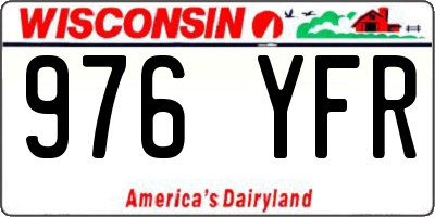 WI license plate 976YFR