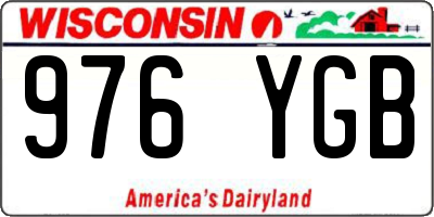 WI license plate 976YGB