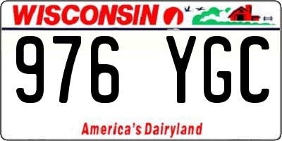 WI license plate 976YGC