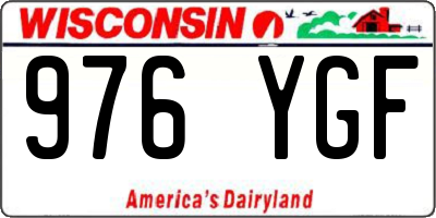 WI license plate 976YGF