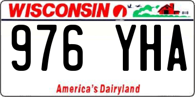 WI license plate 976YHA