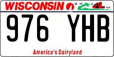 WI license plate 976YHB