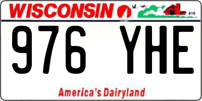 WI license plate 976YHE