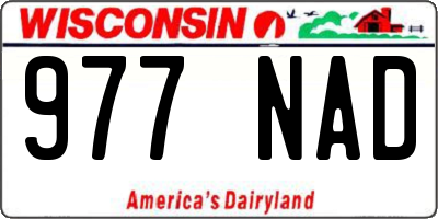 WI license plate 977NAD