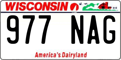 WI license plate 977NAG