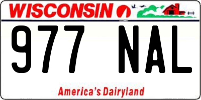 WI license plate 977NAL