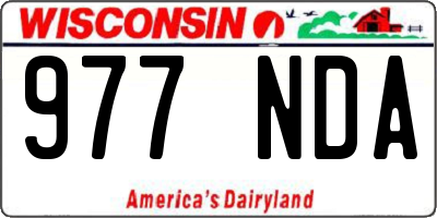 WI license plate 977NDA