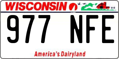 WI license plate 977NFE