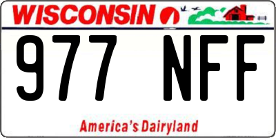 WI license plate 977NFF