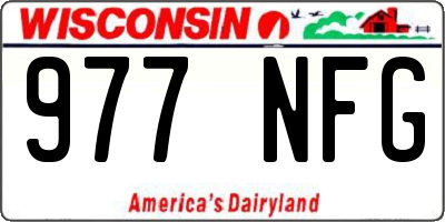 WI license plate 977NFG
