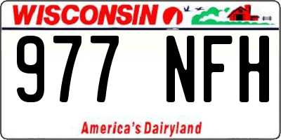 WI license plate 977NFH