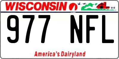 WI license plate 977NFL