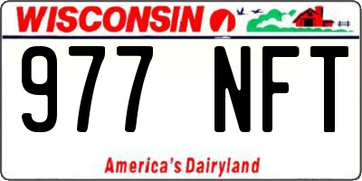 WI license plate 977NFT