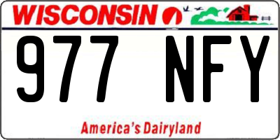 WI license plate 977NFY