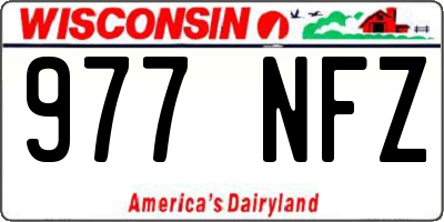 WI license plate 977NFZ