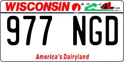 WI license plate 977NGD