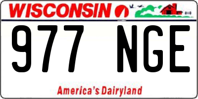 WI license plate 977NGE
