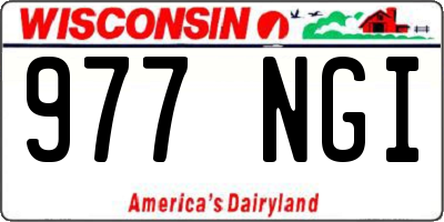 WI license plate 977NGI