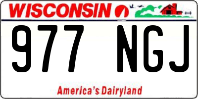 WI license plate 977NGJ