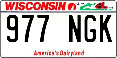 WI license plate 977NGK