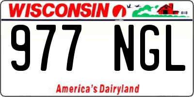 WI license plate 977NGL