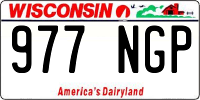 WI license plate 977NGP
