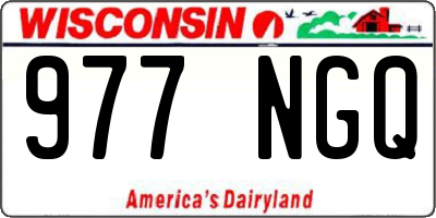 WI license plate 977NGQ