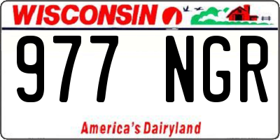 WI license plate 977NGR