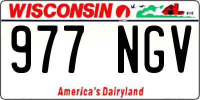 WI license plate 977NGV