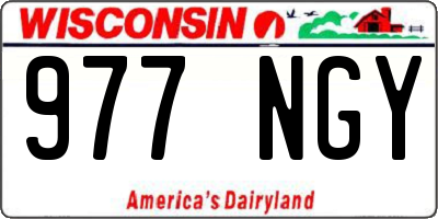 WI license plate 977NGY