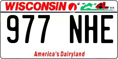 WI license plate 977NHE
