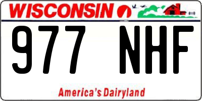 WI license plate 977NHF