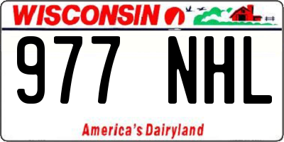 WI license plate 977NHL