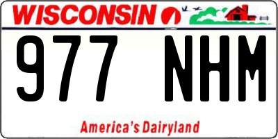 WI license plate 977NHM