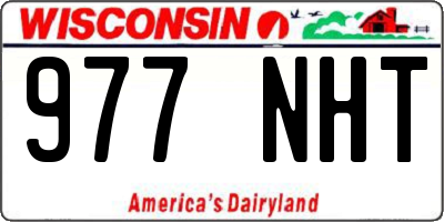 WI license plate 977NHT