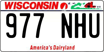 WI license plate 977NHU