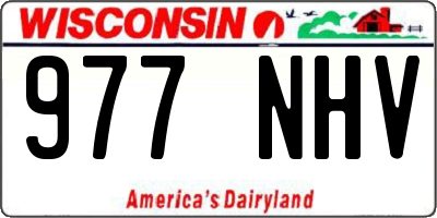 WI license plate 977NHV