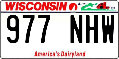 WI license plate 977NHW