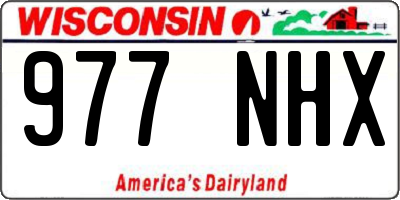 WI license plate 977NHX