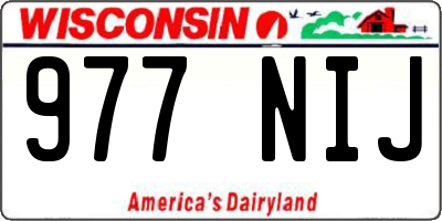 WI license plate 977NIJ