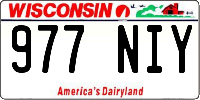 WI license plate 977NIY