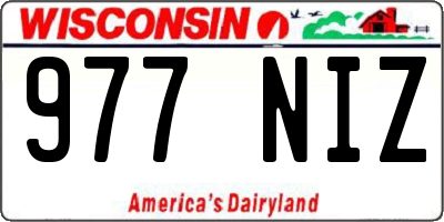 WI license plate 977NIZ
