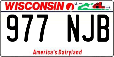 WI license plate 977NJB