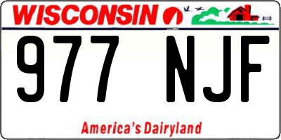 WI license plate 977NJF