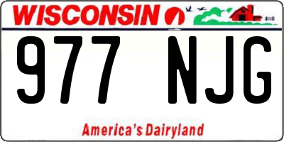 WI license plate 977NJG