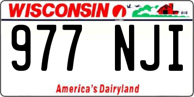 WI license plate 977NJI