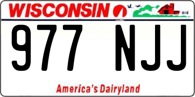 WI license plate 977NJJ
