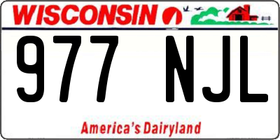 WI license plate 977NJL
