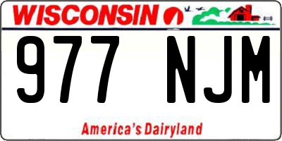 WI license plate 977NJM
